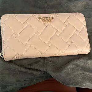 Guess Pink Quilted Wallet full size